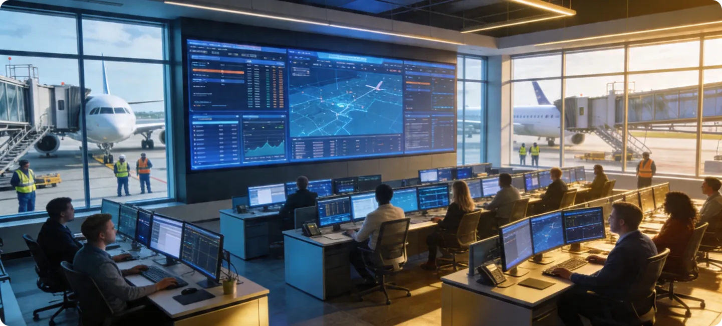 Airport IT operations command center