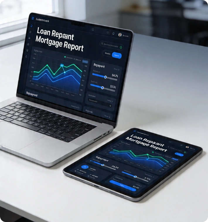 Digital mortgage report builder system