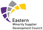EMSDC minority supplier certification badge