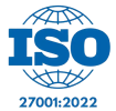 ISO 27001 information security certification badge