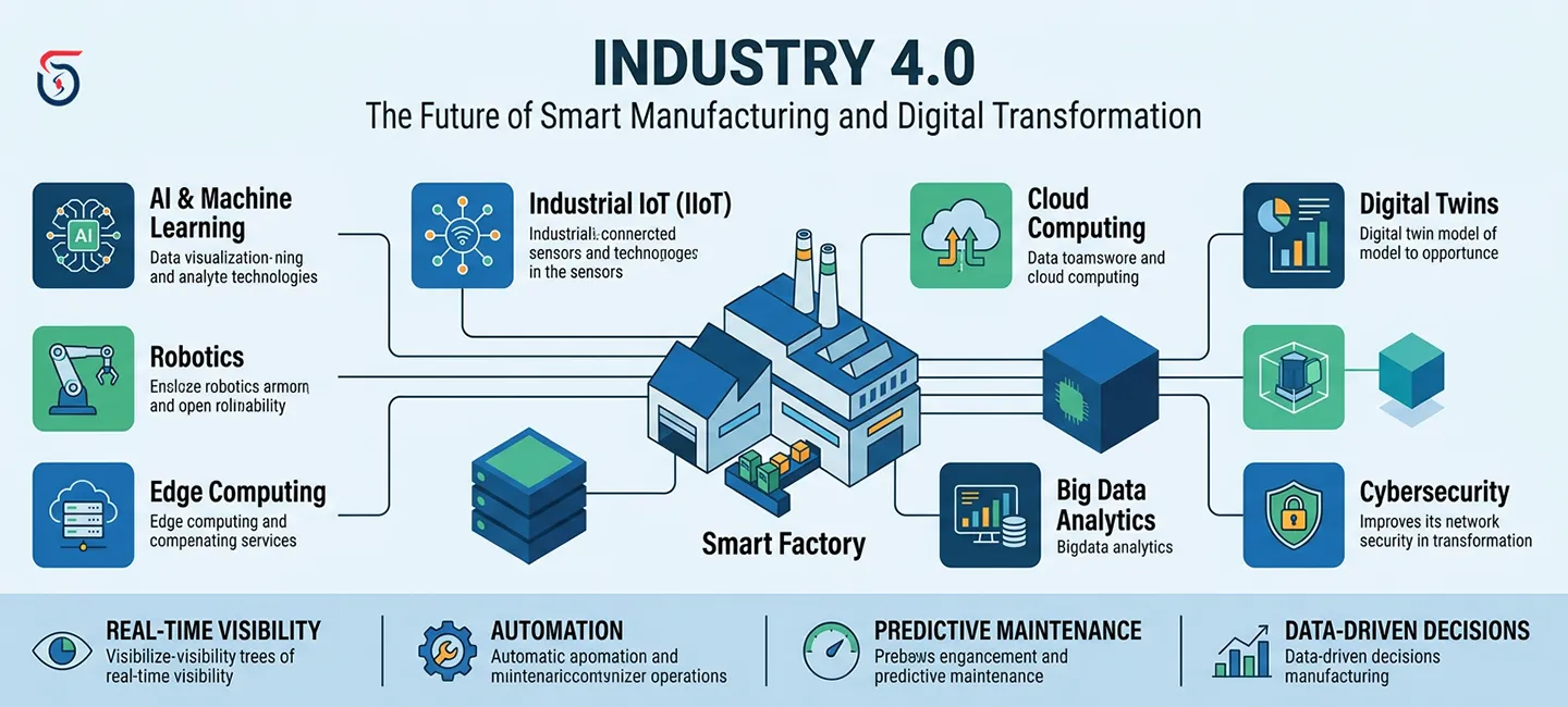 industry 4.0 smart manufacturing ecosystem with ai iot cloud computing and automation