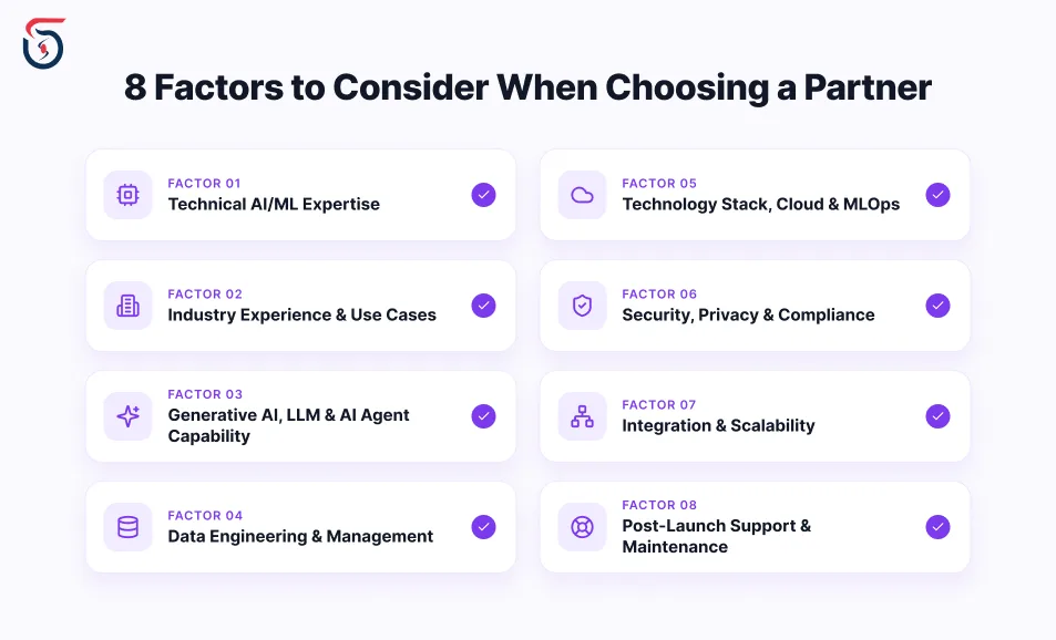 8 factors for choosing an ai ml development company checklist