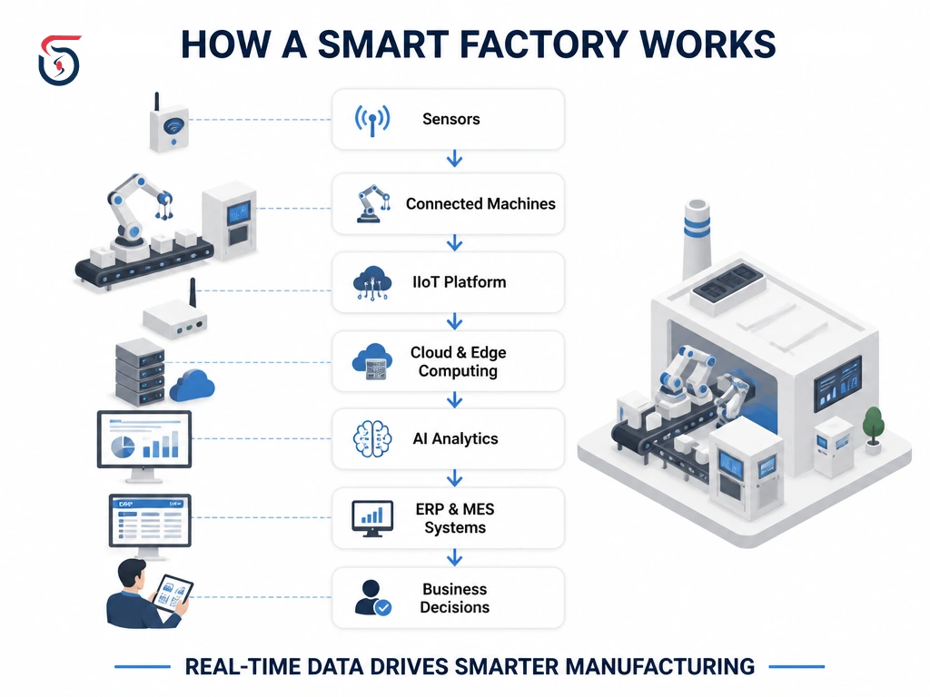 smart factory architecture industry 4.0 manufacturing ecosystem