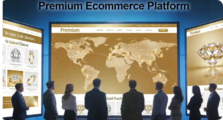 Global jewelry ecommerce growth analytics presentation
