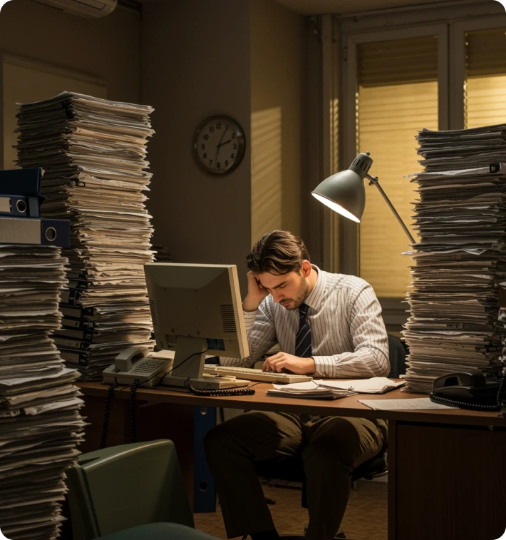 Manual administrative workload in education